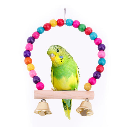 Bird Cage Swing with Bells for Small Birds by HitMyNeed