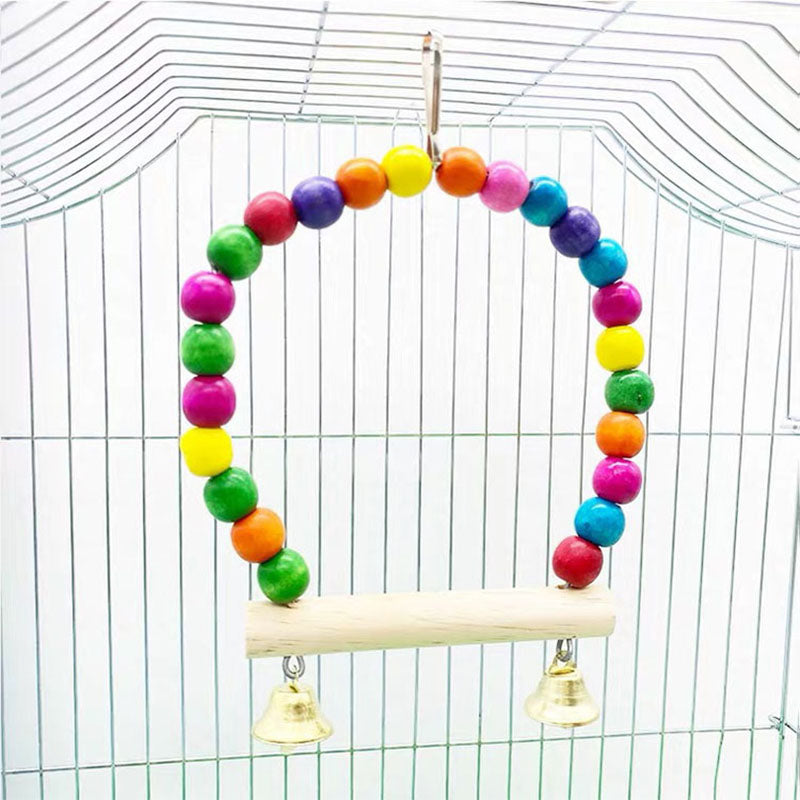 Bird Cage Swing with Bells for Small Birds by HitMyNeed