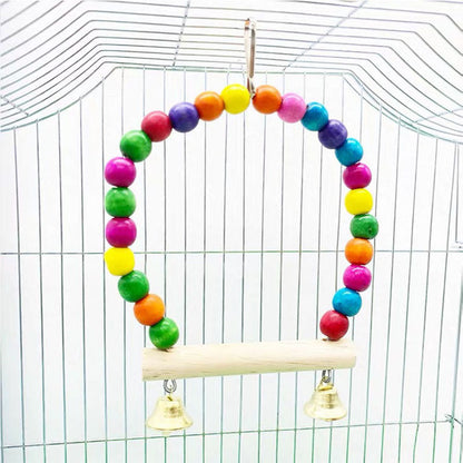 Bird Cage Swing with Bells for Small Birds by HitMyNeed