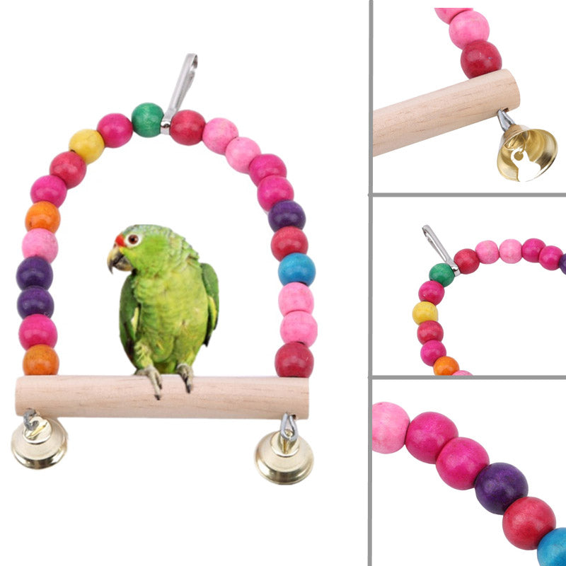 Bird Cage Swing with Bells for Small Birds by HitMyNeed