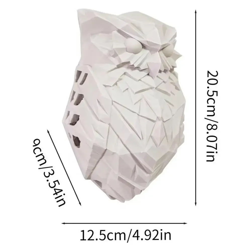 Bird Wall Lamp 3D Owl Eagle Projection Sconce white-large-owl by HitMyNeed