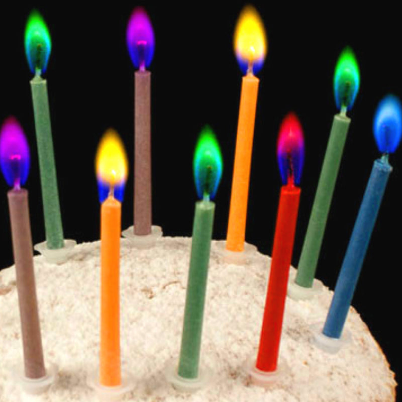 Birthday Color Flame Candles Set (12 Pack) by HitMyNeed