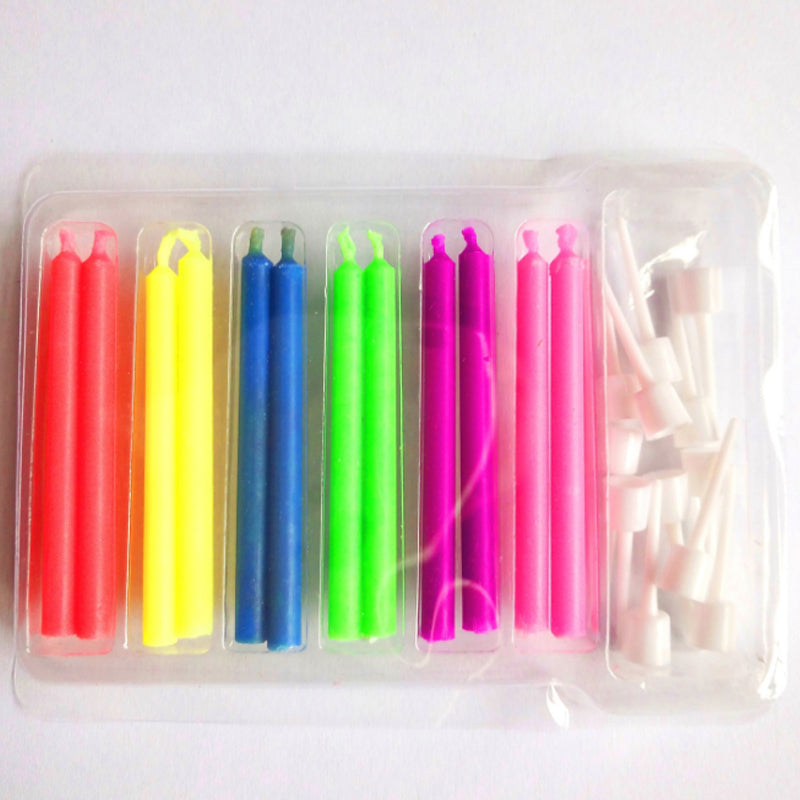 Birthday Color Flame Candles Set (12 Pack) by HitMyNeed