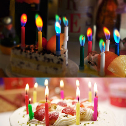 Birthday Color Flame Candles Set (12 Pack) by HitMyNeed