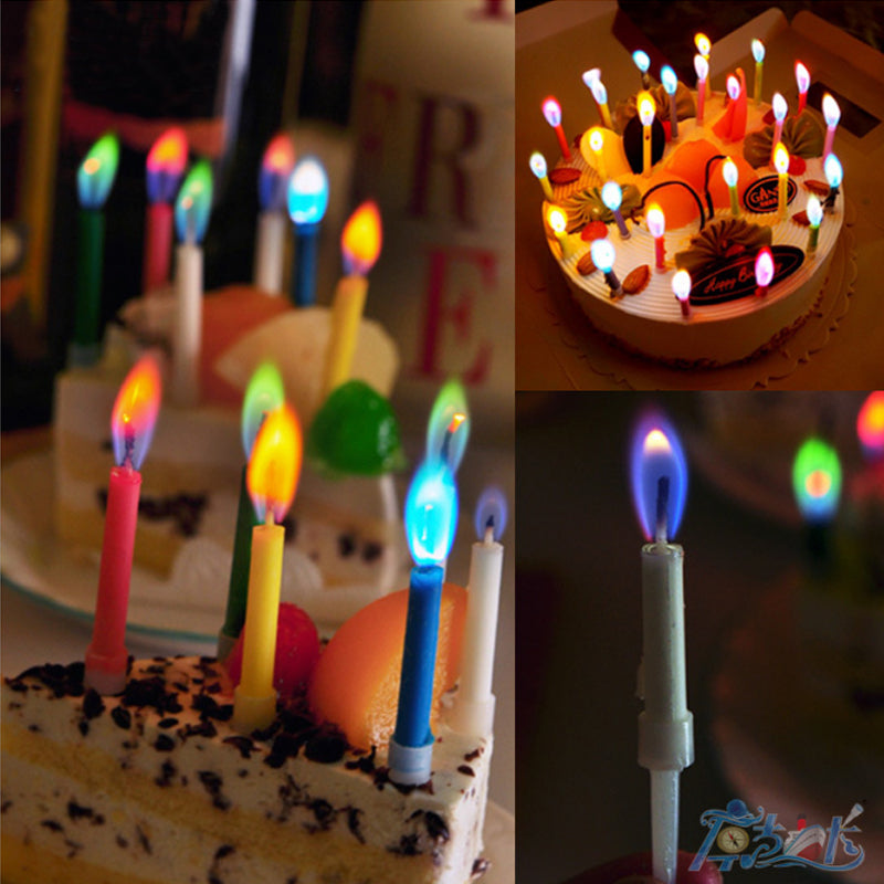 Birthday Color Flame Candles Set (12 Pack) by HitMyNeed