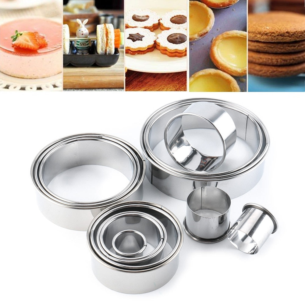 Biscuit and Doughnut Cutter Set, 14 Piece Stainless Steel by HitMyNeed