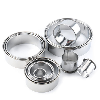 Biscuit and Doughnut Cutter Set, 14 Piece Stainless Steel by HitMyNeed