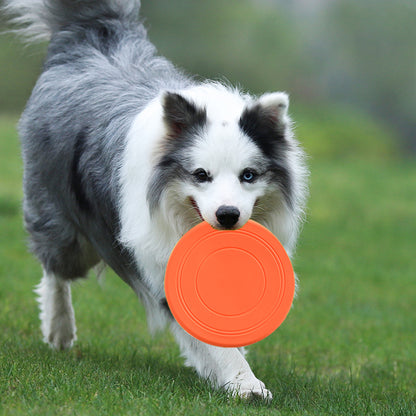 Bite Proof Silicone Frisbee Pet Toy 17.8cm by HitMyNeed
