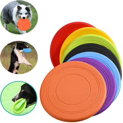 Bite Proof Silicone Frisbee Pet Toy 17.8cm by HitMyNeed