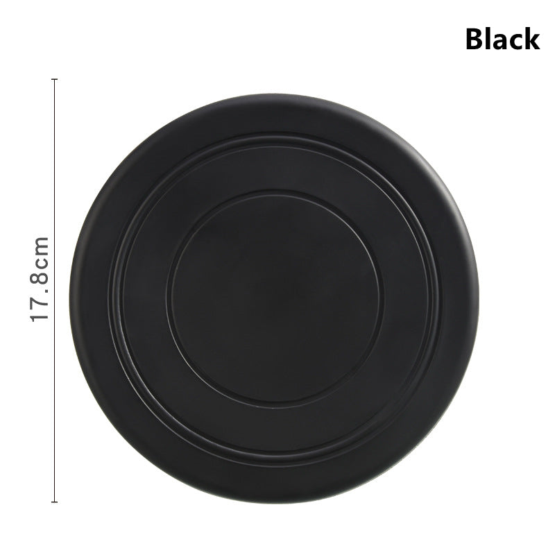 Bite Proof Silicone Frisbee Pet Toy 17.8cm black by HitMyNeed
