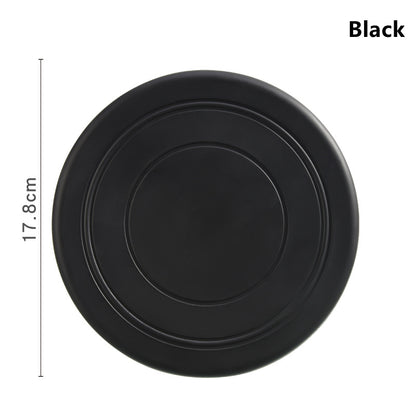 Bite Proof Silicone Frisbee Pet Toy 17.8cm black by HitMyNeed
