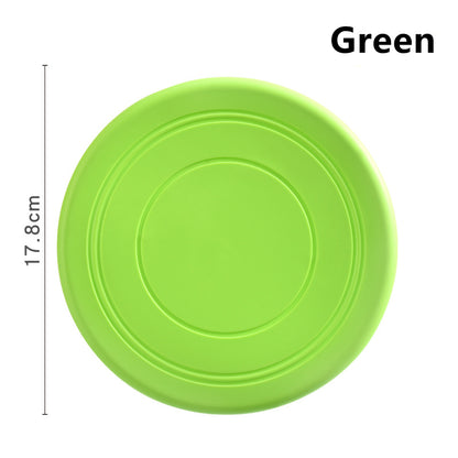 Bite Proof Silicone Frisbee Pet Toy 17.8cm green by HitMyNeed
