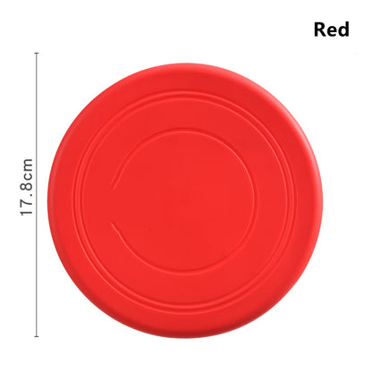 Bite Proof Silicone Frisbee Pet Toy 17.8cm red by HitMyNeed