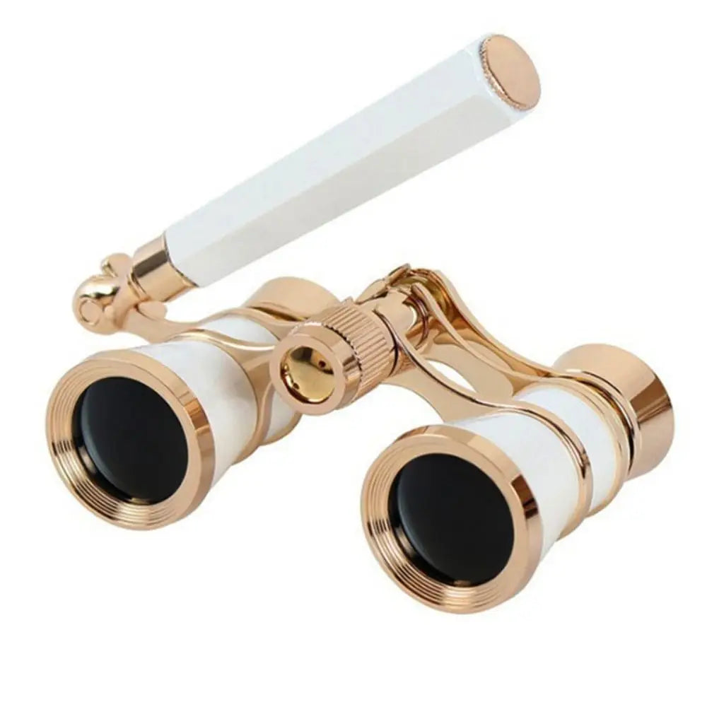 BK9 Opera Glasses 3X Vintage Compact Binoculars white by HitMyNeed