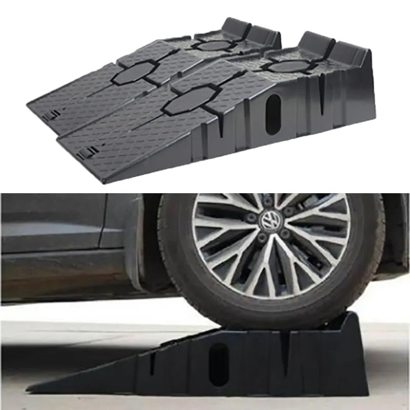 Black 2500kg Heavy Duty Car Ramps 90cm Anti-Slip Pair by HitMyNeed