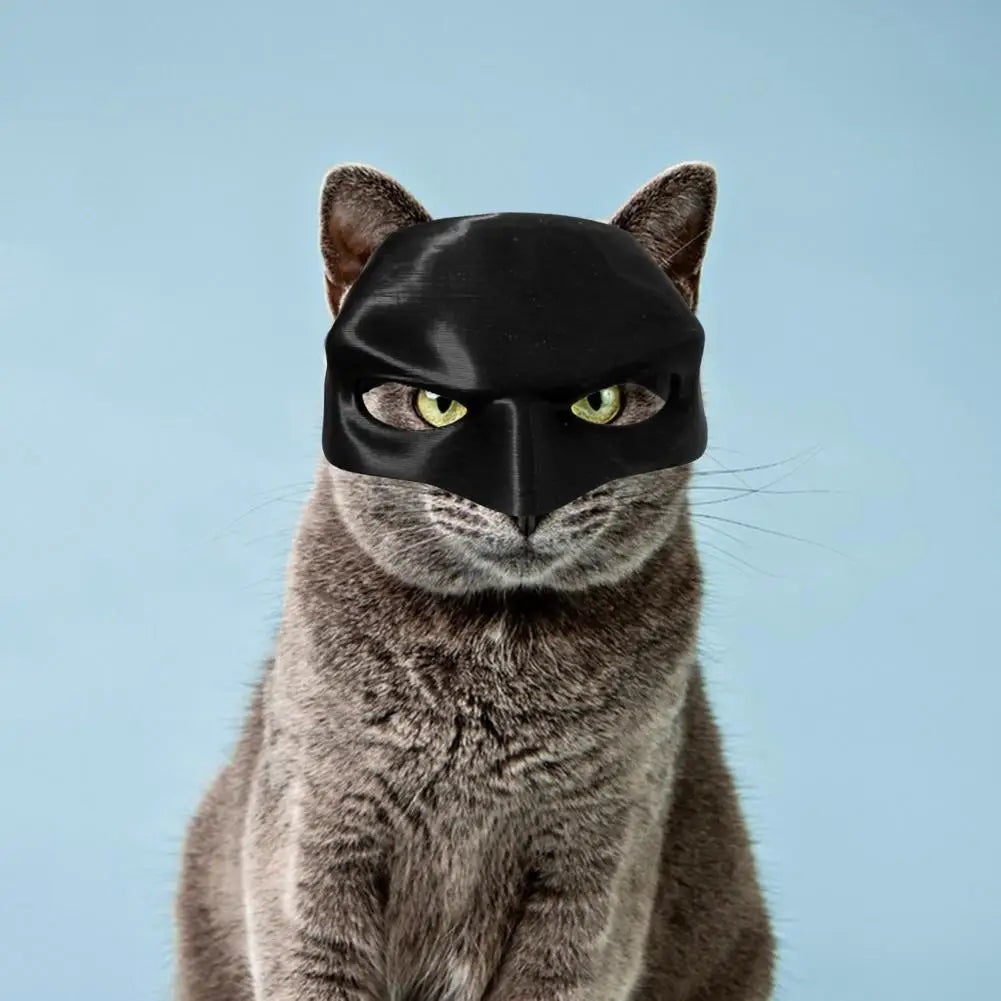Black Cat Bat Cosplay Halloween Half Mask Hat by HitMyNeed