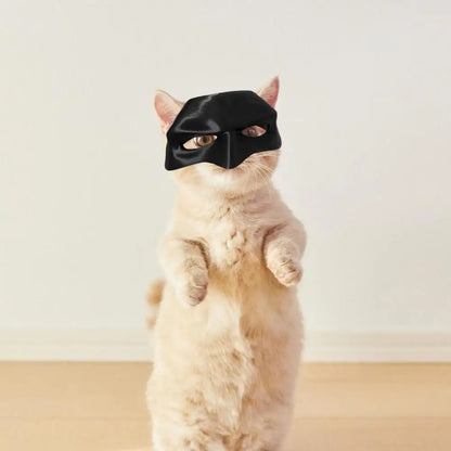 Black Cat Bat Cosplay Halloween Half Mask Hat by HitMyNeed