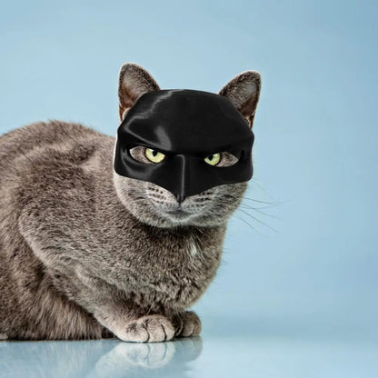 Black Cat Bat Cosplay Halloween Half Mask Hat by HitMyNeed