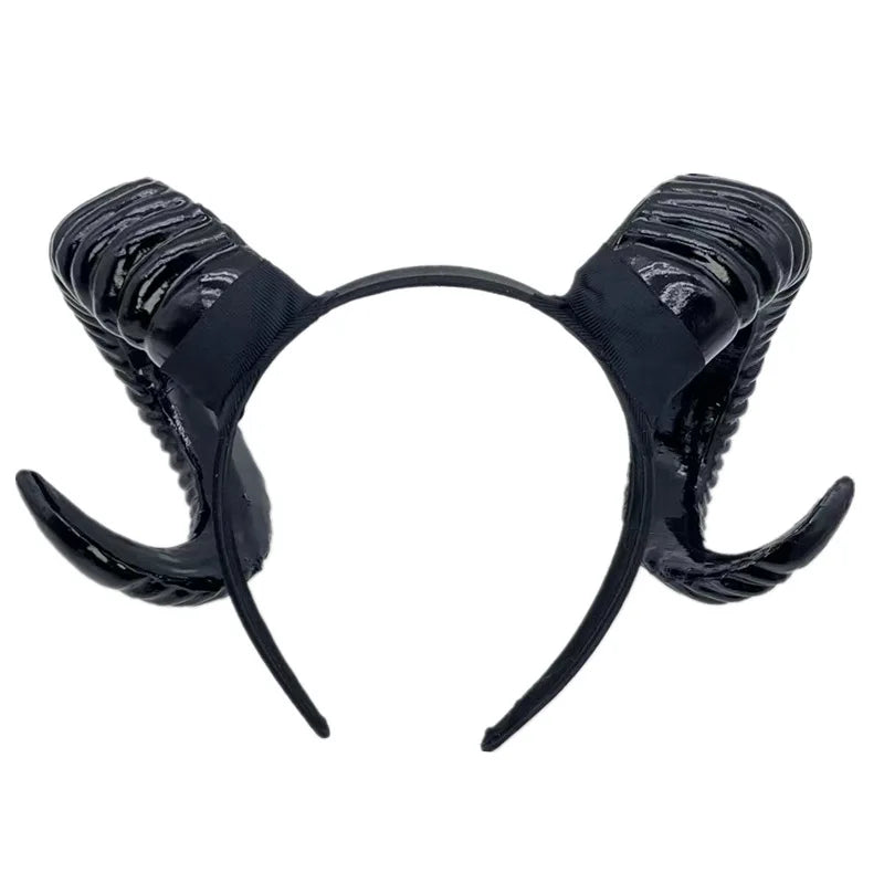 Black Demon Horn Gothic Cosplay Headband by HitMyNeed