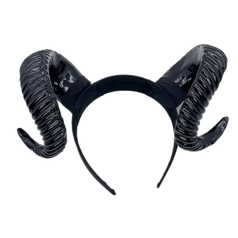 Black Demon Horn Gothic Cosplay Headband by HitMyNeed