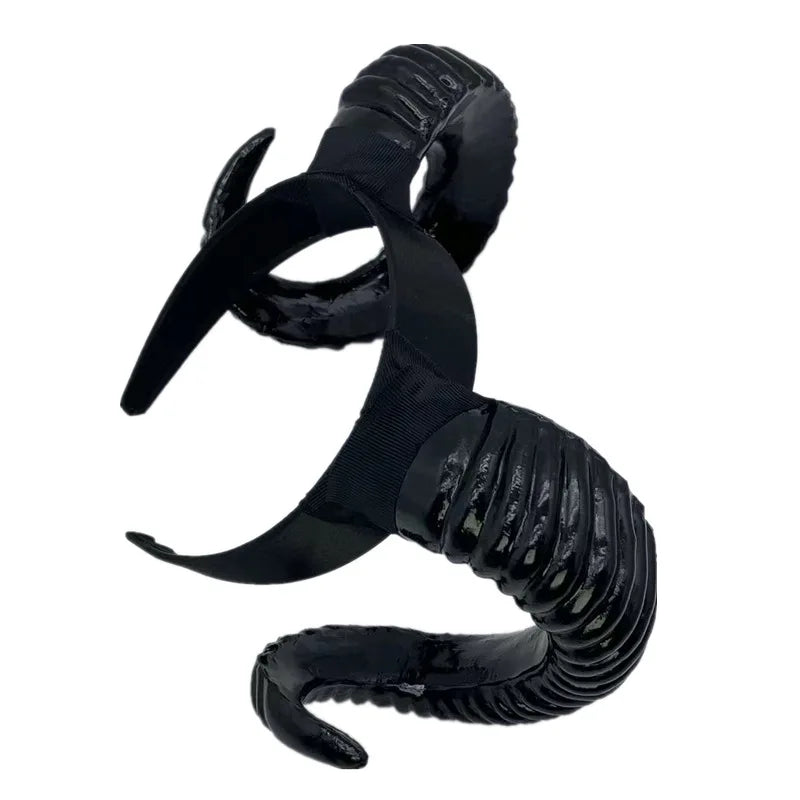 Black Demon Horn Gothic Cosplay Headband by HitMyNeed
