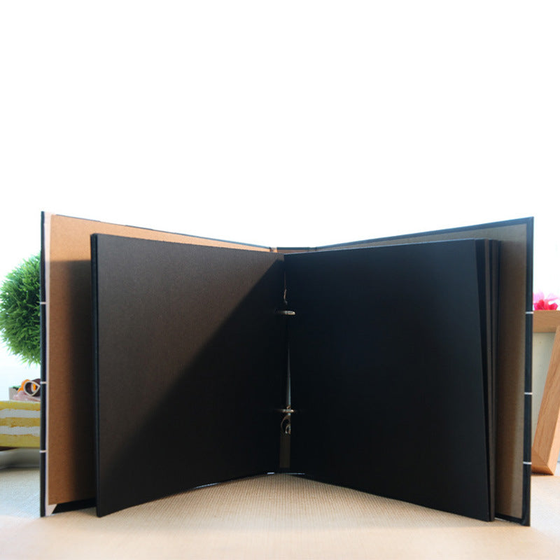Black DIY Scrapbook Photo Album 25 x 25cm by HitMyNeed
