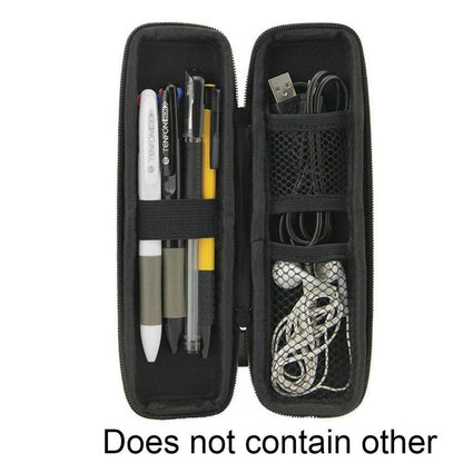 Black EVA Hard Pencil Case with Double Zipper by HitMyNeed