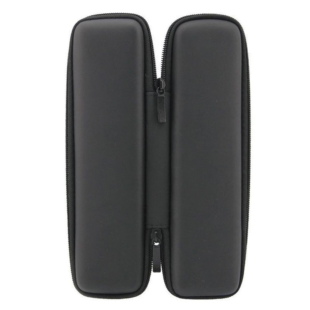 Black EVA Hard Pencil Case with Double Zipper by HitMyNeed