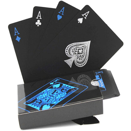 Black Gold Waterproof PVC Poker Playing Cards by HitMyNeed