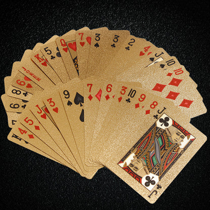 Black Gold Waterproof PVC Poker Playing Cards by HitMyNeed