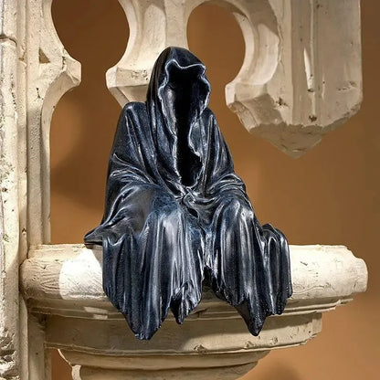 Black Gothic Night Walker Resin Desktop Ornament by HitMyNeed