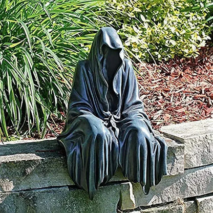 Black Gothic Night Walker Resin Desktop Ornament by HitMyNeed