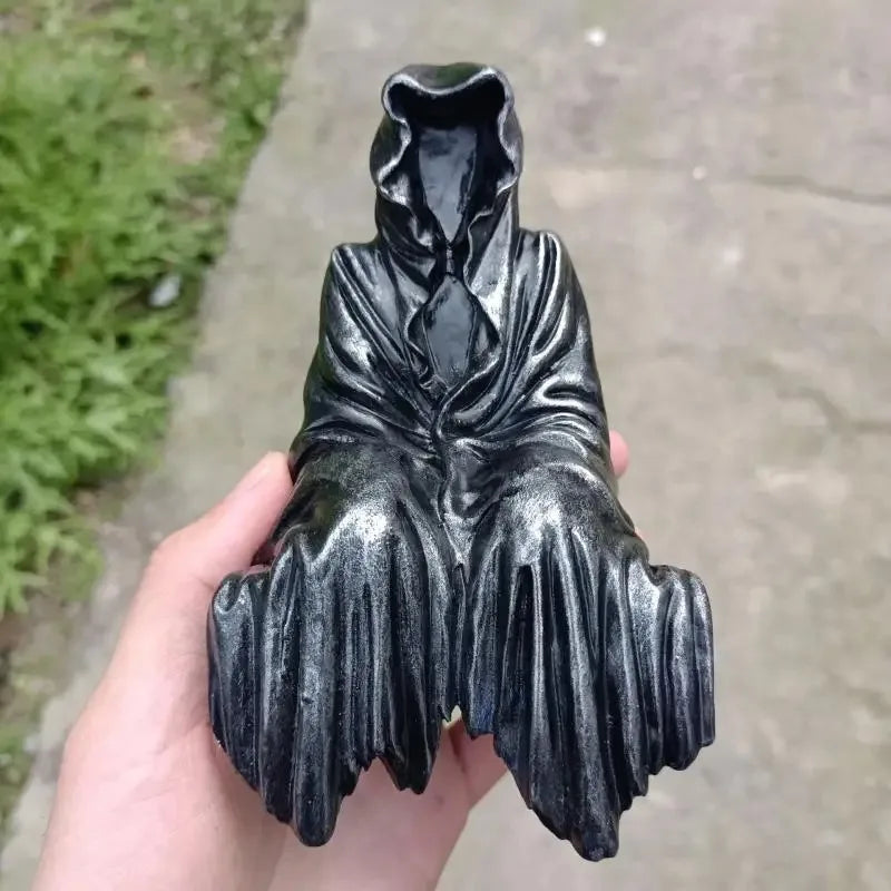 Black Gothic Night Walker Resin Desktop Ornament by HitMyNeed