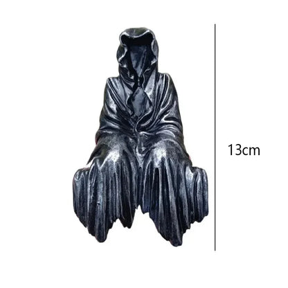 Black Gothic Night Walker Resin Desktop Ornament by HitMyNeed