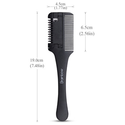 Black Handle Hair Cutting & Thinning Razor Comb by HitMyNeed