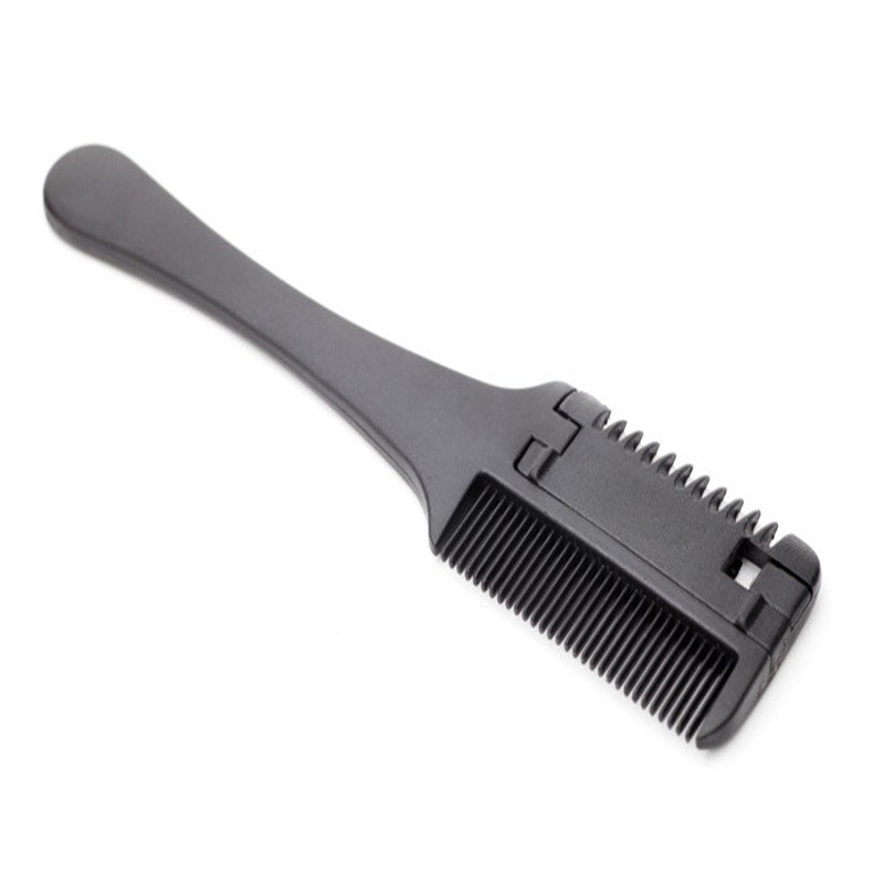 Black Handle Hair Cutting & Thinning Razor Comb by HitMyNeed