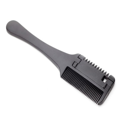 Black Handle Hair Cutting & Thinning Razor Comb by HitMyNeed