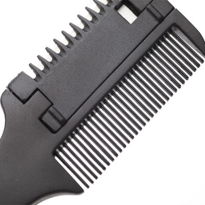 Black Handle Hair Cutting & Thinning Razor Comb by HitMyNeed