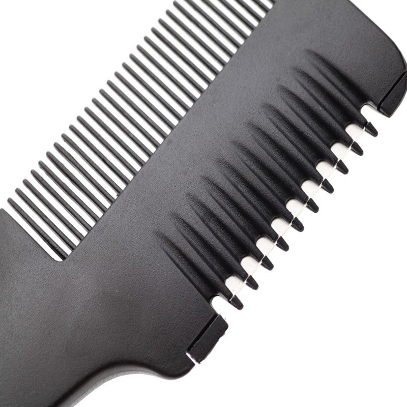 Black Handle Hair Cutting & Thinning Razor Comb by HitMyNeed