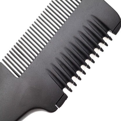 Black Handle Hair Cutting & Thinning Razor Comb by HitMyNeed