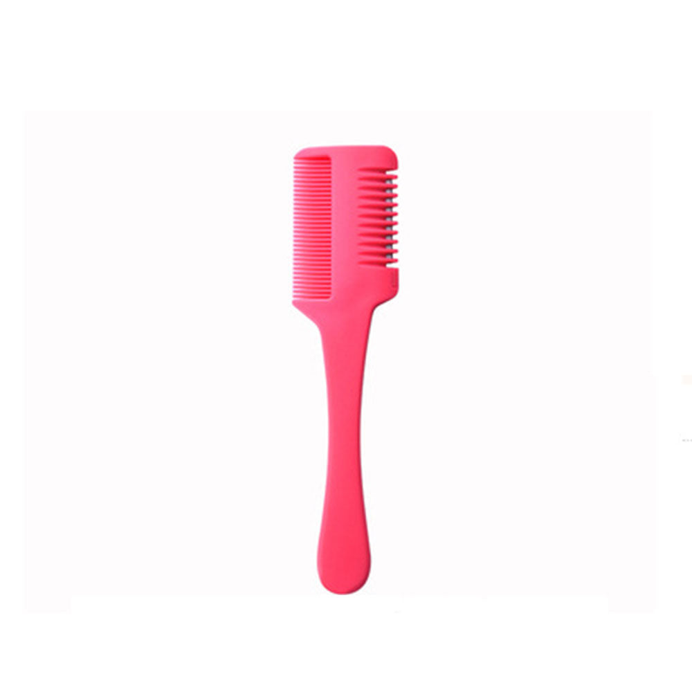 Black Handle Hair Cutting & Thinning Razor Comb pink by HitMyNeed