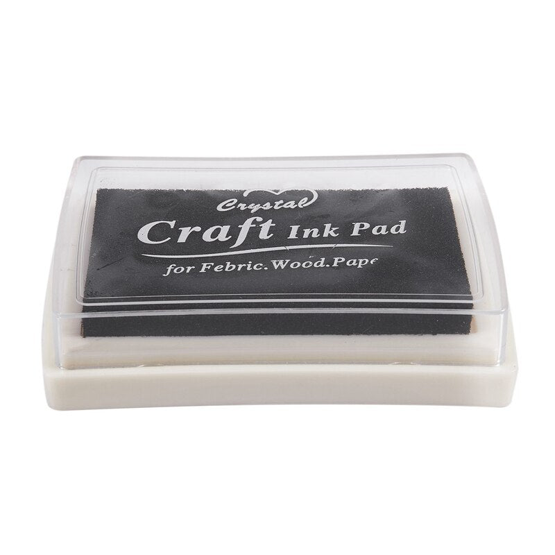 Black Ink Pad for Stamps, Crafts and Fingerprints by HitMyNeed
