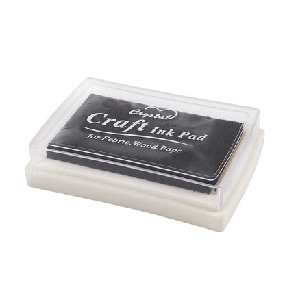 Black Ink Pad for Stamps, Crafts and Fingerprints by HitMyNeed
