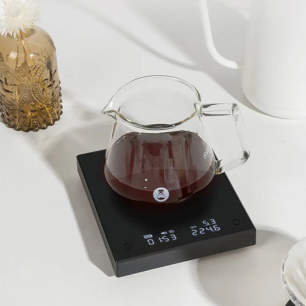 Black Mirror Pour Over Coffee Scale 0.1g-2kg by HitMyNeed