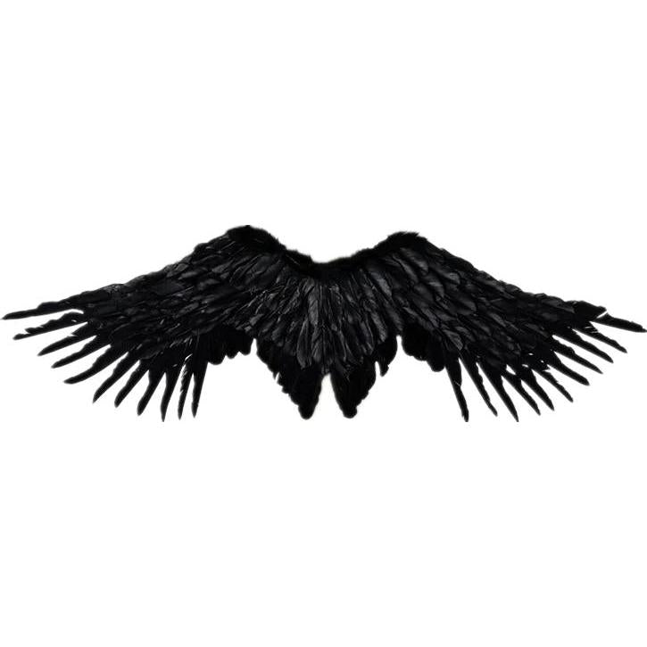 Black or White Anime Angel & Devil Cosplay Wings black 73cm by HitMyNeed
