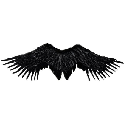 Black or White Anime Angel & Devil Cosplay Wings black 73cm by HitMyNeed