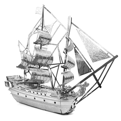 Black Pearl Pirate Ship 3D Metal Puzzle Kit by HitMyNeed