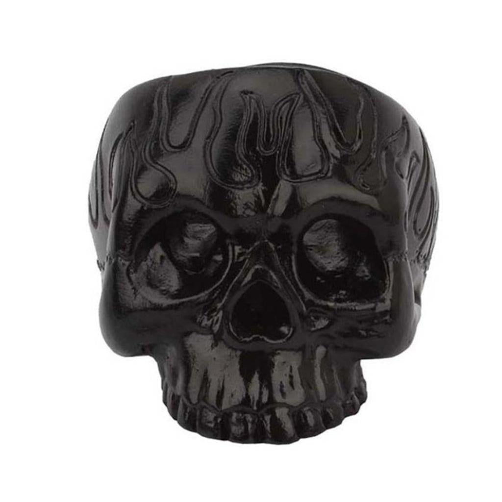 Black Resin Skull Candle Holder for Candles by HitMyNeed