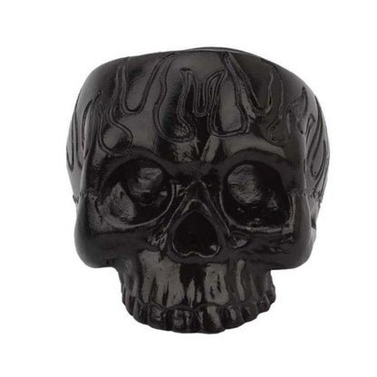 Black Resin Skull Candle Holder for Candles by HitMyNeed