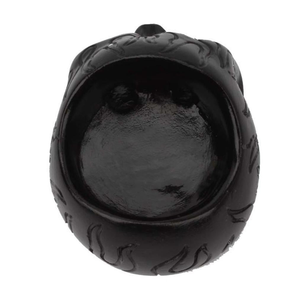 Black Resin Skull Candle Holder for Candles by HitMyNeed